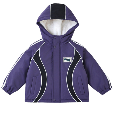 时尚顽童加绒加厚冬季连帽外套