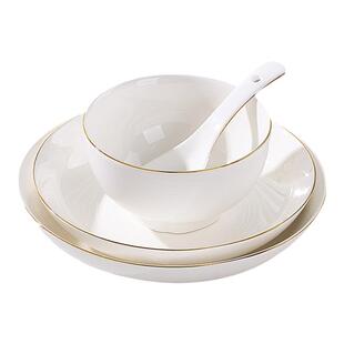 陶瓷碗盘碟餐具2026新款家用北欧简约风高颜值可微波陶瓷餐具单件