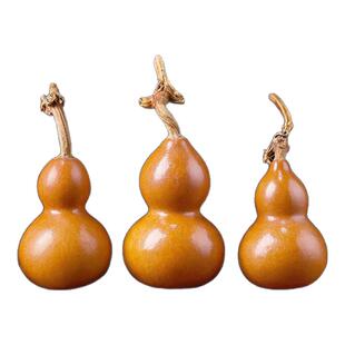 文玩小葫芦手把件天然精品小号手捻盘玩迷你带龙头绕指柔把玩摆件