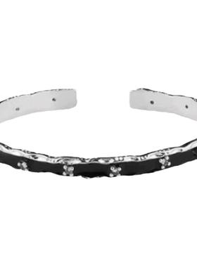 中性钛钢暗黑钛钢手镯