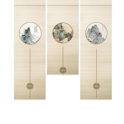 宋代美学竹帘卷帘窗帘阳台遮挡