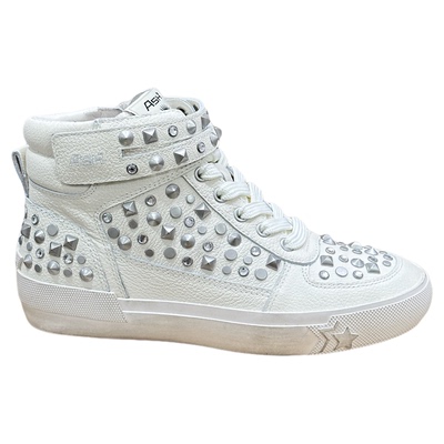 ASH真皮复古做旧高帮休闲板鞋