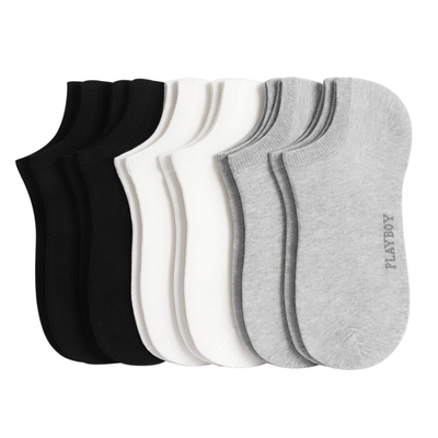 花花公子抗菌春夏纯棉袜子男款