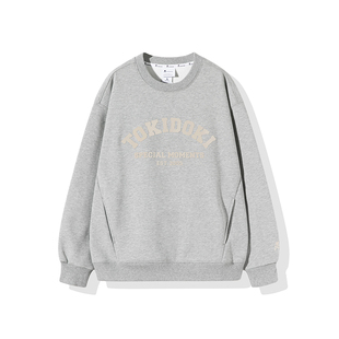 tokidoki淘奇多奇字母印花圆领卫衣加绒2024新款秋冬男女同款上衣