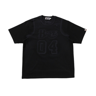 BAPE男装25年春夏假背心字母印花短袖T恤109335O