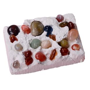 考古宝石挖掘矿石宝藏水晶夜光儿童DIY盲盒宝宝玩具男女孩挖宝石