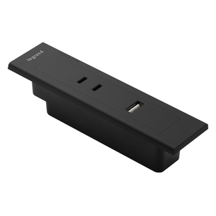 罗格朗桌面插座嵌入式排插家居书桌餐桌隐藏式岛台USB五孔拖线板