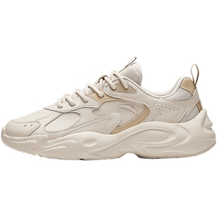 安踏行风休闲鞋男鞋2026新款春季网面透气鞋子潮流复古减震老爹鞋