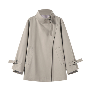 Even一雯【深秋唱片】韩系高智英伦风高级感卡绿色中长款风衣外套