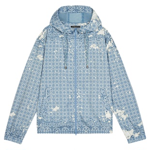 【秋冬直降】AMIRI 2025年早秋新品男装 个性漂白褪色连帽外套