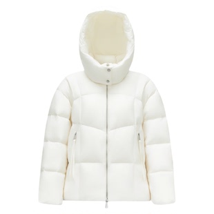 商场同款|轻松森马羽绒服女冬中长款90绒子宽松肌理2025新款外套