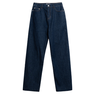 322WORKHOUSE醋酸棉高腰九分烟管直筒牛仔裤女士2026春季新款Q905