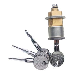 保险柜十字锁芯加长40细体通用老式保管箱密码锁配件铜芯机械主锁