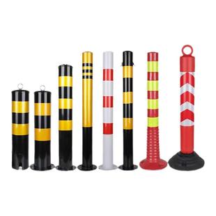 警示柱加厚钢管防护栏杆分道路地桩固定桩隔离柱路障铁立柱防撞柱