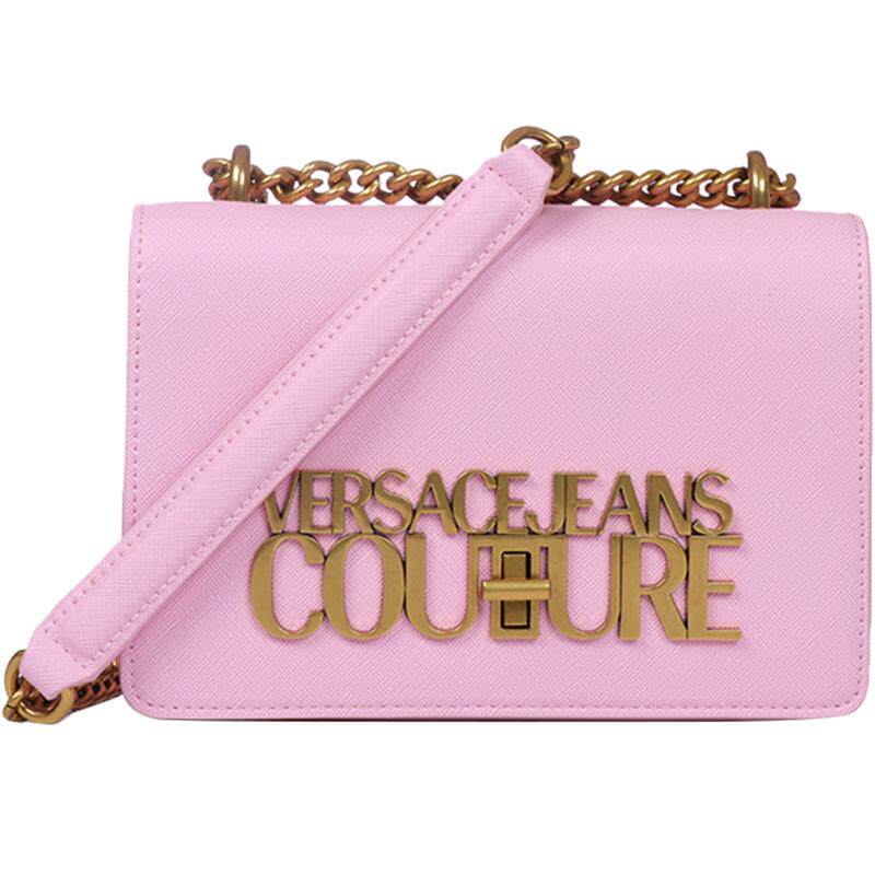 【自营】Versace Jeans Couture女士聚氨酯金属标logo单肩斜挎包