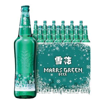 雪花马尔斯绿啤酒8度瓶装官方