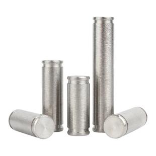 304不锈钢带槽销轴两双头卡簧销轴定位圆柱插销钉挡圈M3M4M5M6M12