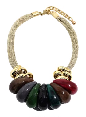 夸张手作自制度假波西复古项链