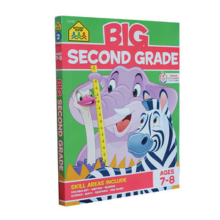 美国原版进口School Zone出版社BIG KINDERGARTEN/WORKBOOK英文小学前年级英语数学综合练习册数字母游戏书3-6-9岁迷宫幼儿园教材
