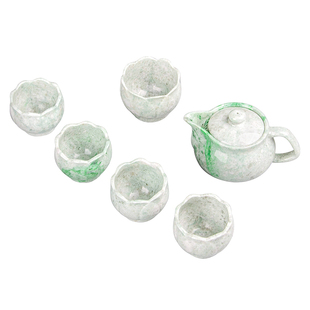 rayya瑞雅天然翡翠茶壶茶杯轻奢茶托盘中式国风茶具套装
