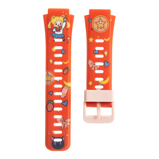 适用米兔儿童手表c7a表带卡通印花硅胶7/7X替换带小米C7A电话手表腕带MTSB22XUN表链保护套新款C7A非原装配件