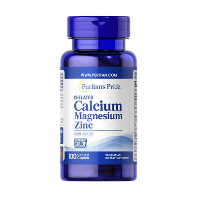 【新品】普丽普莱螯合钙镁锌美国进口钙片成人中老年复合营养补钙