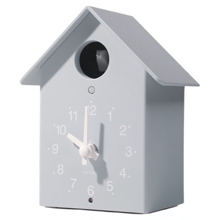 RHYTHM日本丽声布谷鸟客厅家用挂钟座钟轻奢简约时尚创意静音挂表