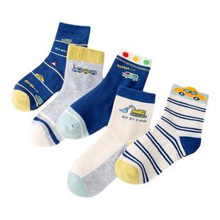 5双宝宝袜子嘟嘟家儿童无骨春秋长袜男童中筒袜女童春季短袜棉袜