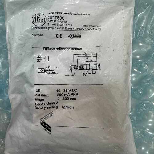 溢价-易福门OGT500漫反射光电传感器，德国制造，型号OGT