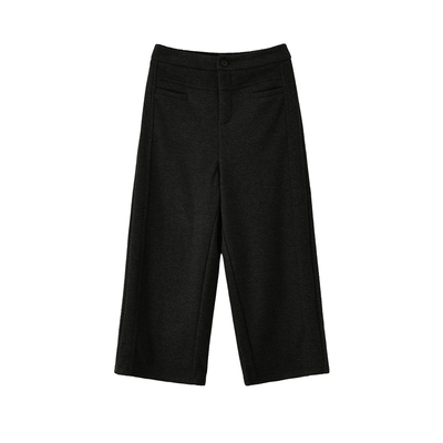 胖mm大码女装高级感毛呢阔腿裤