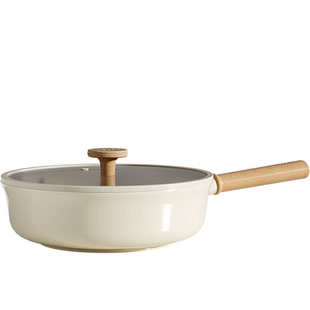 陶瓷平底锅不粘锅家用牛排小煎锅煎蛋锅煎饼锅专用锅轻油聚油N