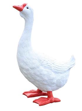 树脂送礼北欧客厅高仿真大白鹅