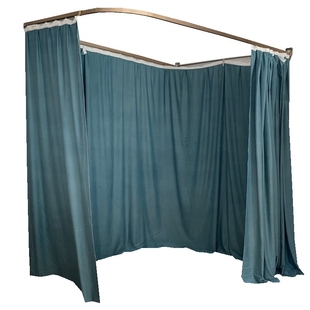 定制尺寸打墙导轨蚊帐支架美容院按摩挂墙隔断帘子诊所床位医院用