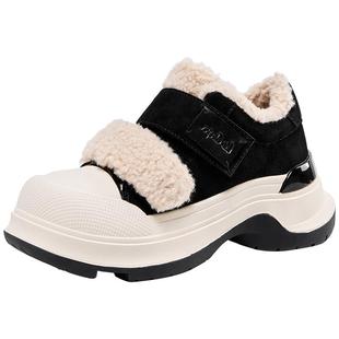 LeeCooper老爹鞋女款2025新款冬季增高加绒毛毛鞋时尚保暖雪地靴