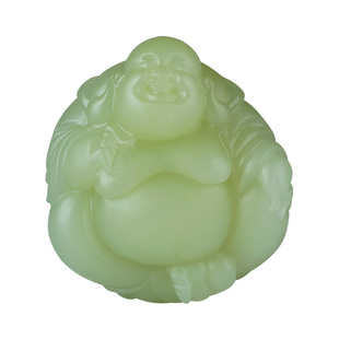 玉说和田玉佛公吊坠女款玉坠黄玉弥勒笑佛玉佩玉石挂件附证书LJ