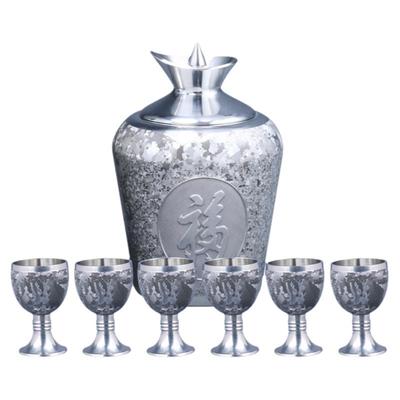 纯手工999纯锡制暖酒温酒烫酒壶