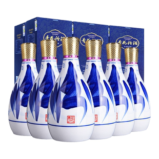 汾酒42度青花25整箱475ml*6盒瓷瓶礼盒装山西杏花村粮食白酒