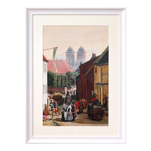 实木大相框空框定制画框装裱a4A3外框架4k8开儿童画挂墙任意尺寸