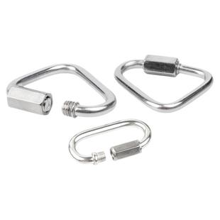 304/316不锈钢快速接环 连接环跑道扣登山保险扣链条扣环带锁挂扣