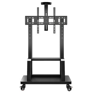 可移动电视推车横竖屏直播落地支架 通用一体机32 55 65 75 100寸