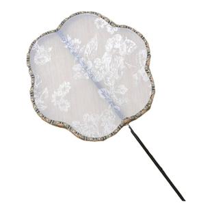 蝴蝶扇子异形团扇仿花罗汉服中国风古典跳舞蹈扇摄影道具长柄宫扇