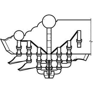七踩柱头科斗拱CAD-清式单翘重昂三视图及分件尺寸图cad动态块