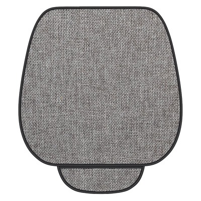 汽车坐垫三件套四季通用单片亚麻座椅套通风座垫冬季凉垫透气垫子