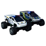 特斯拉大脚怪合金迷你遥控车越野攀爬rc小汽车警儿童玩具新年礼物