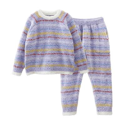 Q21儿童半边绒家居服套装加厚