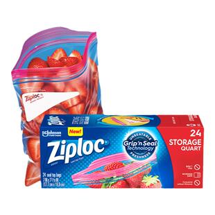 Ziploc密保诺双链密实袋食品级材质加厚耐用冰箱收纳袋分装保鲜袋