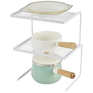 厨房橱柜内分层置物架冰箱冰柜内分隔层架隔板u型c形多功能收纳架