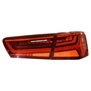 奥迪A6L尾灯总成 12-15款A6L尾灯改装18款尾灯雾灯led流光转向灯