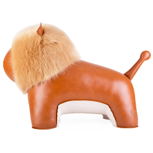 台湾Zuny超大号皮质家居摆件长颈鹿大象河马斗牛犬狮子猩猩老虎