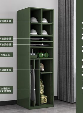 单人战斗装备物资柜背囊头盔盾牌组合柜携行指挥器材柜防爆存放柜